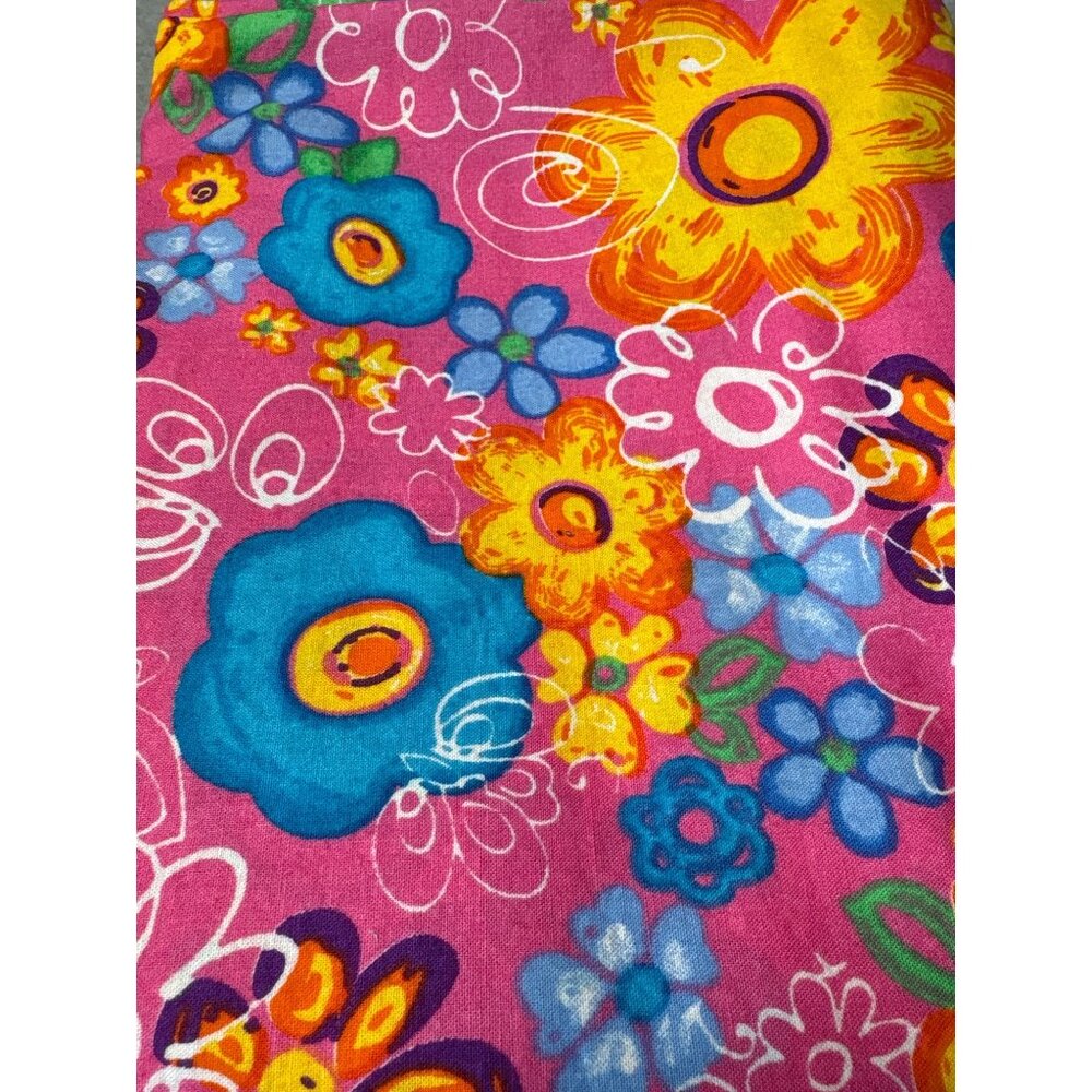 Colorful Floral Cotton Fabric 1/2 yard x 42 Inches Sewing Quilting